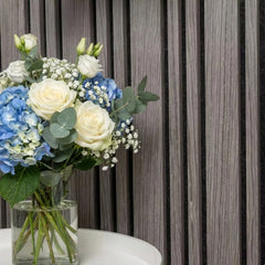 240cm light grey acoustic wall panels 4 pack covering 5.76m², ideal for home and office interiors solid furniture UK