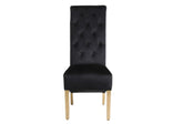 Sofia Square Knocker Dining Chair – Elegant Upholstered Seating - Exclusive Interior