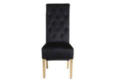 Sofia Square Knocker Dining Chair – Elegant Upholstered Seating - Exclusive Interior