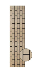 Acoustic Brick Wall Panel - Natural Oak  (60×240 cm) | Soundproofing & Fast UK Delivery