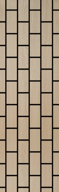 Acoustic Brick Wall Panel - Natural Oak  (60×240 cm) | Soundproofing & Fast UK Delivery