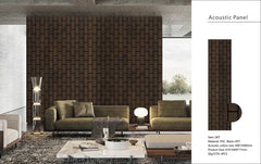 Acoustic Brick Wall Panel - Walnut (60×240 cm) | Soundproofing