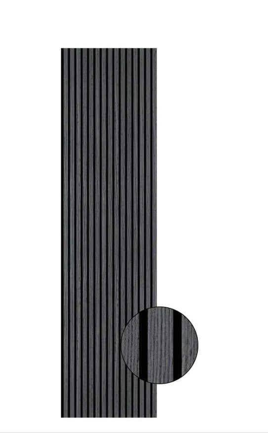 Acoustic Slatted Bendable Wall Panel - Dark Grey (60×240 cm) | Fast UK Delivery (Copy)