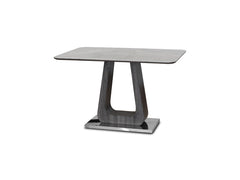 Close-up of Grey Ceramic Dining Table - Stylish & Durable for UK Homes