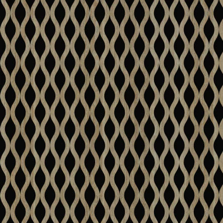 Acoustic Waved Wall Panel - Dark Oak (60 × 240 cm) HDF Sound‑Absorbing