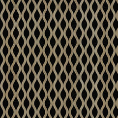 Acoustic Waved Wall Panel - Dark Oak (60 × 240 cm) HDF Sound‑Absorbing