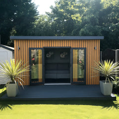 Exterior PVC Wall Panels - Light Oak 180cm or 150cm (4 Pieces)