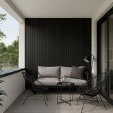 Exterior PVC Wall Panels - Black 180cm or 150cm (4 Pieces)