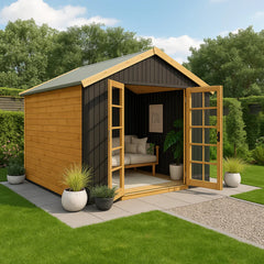 Exterior PVC Wall Panels - Black 180cm or 150cm (4 Pieces)