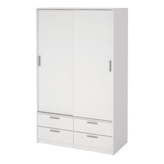 Line Wardrobe with white finish