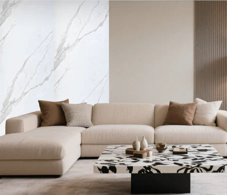 PVC Wall Panels –White 60x240cm | Waterproof & Easy Install