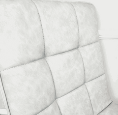 Pair of Tara Light Grey Faux Leather Dining Chair Solid Furniture UK