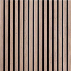 Square Acoustic Wood Wall Panels - Walnut 60cm x 60cm (4 Pieces) | Fast UK Delivery