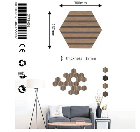 Dark Grey Cube PVC Hanging Wall Panel - Lightweight | Fast UK Delivery