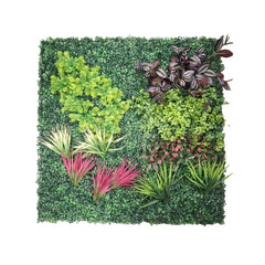 Create a lush, maintenance-free feature wall with Verde artificial green wall tiles. solid Furniture UK