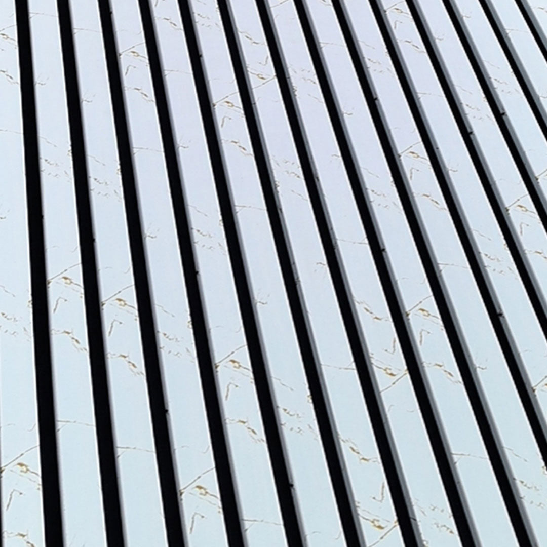 White Gold Marble Acoustic Wall Panel – 2400x600mm | Premium Soundproof