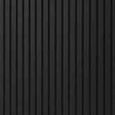 Black 3D square acoustic wall panel 60x60 cm by Solid Furniture UK viewed at an angle to highlight depth, texture, and geometric design