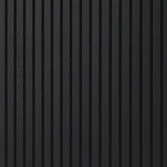 Black 3D square acoustic wall panel 60x60 cm by Solid Furniture UK viewed at an angle to highlight depth, texture, and geometric design