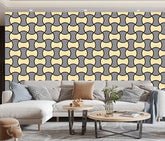 Mix oak grey acoustic wall panel 61x61 cm square block design by Solid Furniture UK with modern wood tones for stylish interiors and sound control