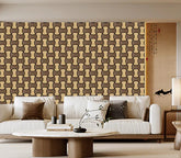 Wooden mix oak acoustic wall panel 61x61 cm square block design by Solid Furniture UK with natural tones for modern interiors and sound control