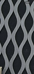 Close-up of Dark Grey Acoustic Waved Wall Panels 60x240 by Solid Furniture UK highlighting HDF material, textured waved surface, and slatted detailing