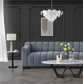 Astoria 3 seater sofa in iron bouclé fabric modern luxury living room sofa UK solid furniture UK