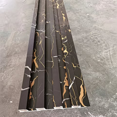 Black and gold marble effect WPC wall panel 15x240cm in original colour – Solid Furniture UK