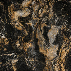 Close-up view of Black and Gold marble effect PVC wall panel finish by Solid Furniture UK