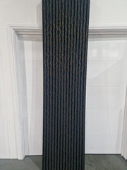 Original 60x240cm black gold vein acoustic wall panel by Solid Furniture LTD displayed individually, showing geometric structure and elegant finish