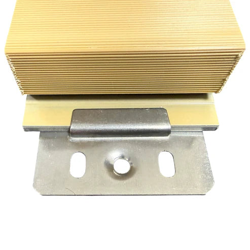 Front view of heavy duty bracket for outdoor wall panels showing strong metal fixing design for exterior installation