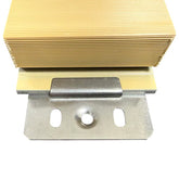 Front view of heavy duty bracket for outdoor wall panels showing strong metal fixing design for exterior installation
