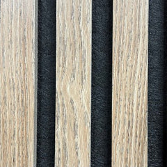 Acoustic Slatted Wall Panel – Natural Oak | Soundproofing & Stylish image 0