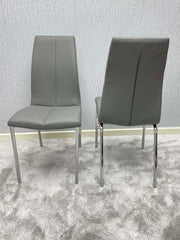 Carlo modern grey dining chair from Solid Furniture UK – set of 4 stylish chairs suitable for dining room and kitchen