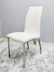 Carlo modern white dining chair from Solid Furniture UK – set of 4 contemporary chairs with ergonomic design