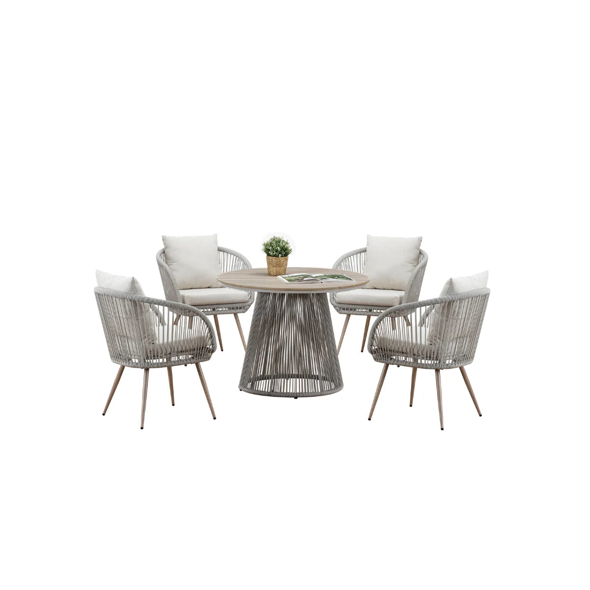 Stylish Cove garden dining furniture set ideal for UK outdoor dining and entertaining spaces solid furniture UK