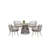 Stylish Cove garden dining furniture set ideal for UK outdoor dining and entertaining spaces solid furniture UK