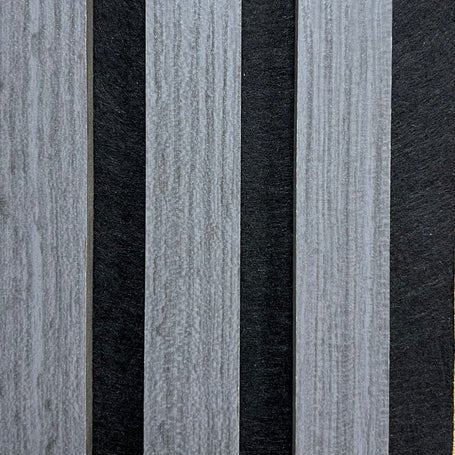 Acoustic Slatted Wall Panel – Dark Grey | Soundproofing & Stylish image 0