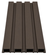 Dark brown outdoor wall panels 180/290cm in original colour – WPC exterior cladding UK