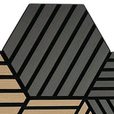 Close up view of dark grey wall hanging acoustic panels 24 pieces by Solid Furniture UK