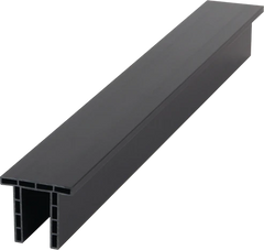 Solid Furniture UK dark oak composite fence trim providing a neat and professional finishing detail for outdoor fencing projects