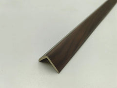 Side view of dark oak WPC wall panel end trim UK by Solid Furniture UK highlighting durable structure and clean finishing edge for professional interior wall cladding