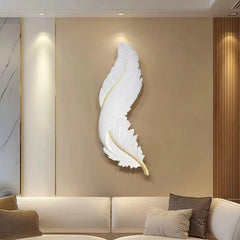 Feather Light LED 32x100cm in white and warm light, sleek modern minimalist lighting mounted on solid furniture