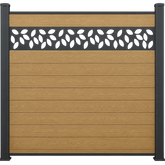 Flower design lattice sheet installed in fencing by Solid Furniture UK