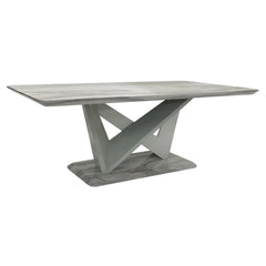 Georgia Marble Effect Dining Table 160cm with elegant marble-effect finish and contemporary design for modern UK homes from Solid Furniture UK
