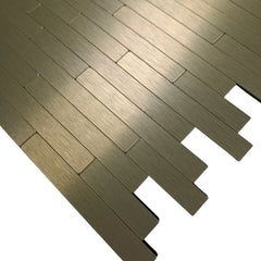 Elegant Gold Brick Mosaic Wall Tiles – Self-Adhesive, Flexible, Easy-to-Install, 30cm x 30cm, 10 Sheets solid furniture UK