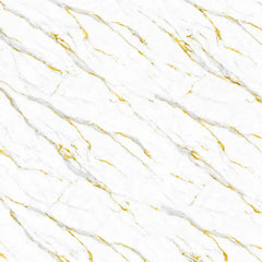 Close-up view of the gold and white marble effect PVC wall panel 90×240cm from Solid Furniture UK