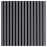 Grey Color Slat Wall Panel 240cm x 32cm with acoustic felt backing solid furniture UK