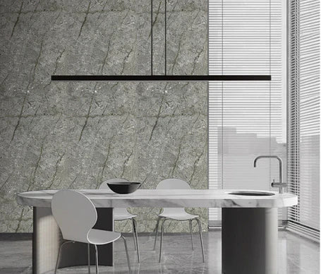 PVC Wall Panels – Grey Marble 60x240cm | Waterproof & Easy Install Solid furniture UK