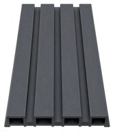 Grey Waterproof Exterior WPC Wall Panels 180cm 290cm Solid Furniture UK