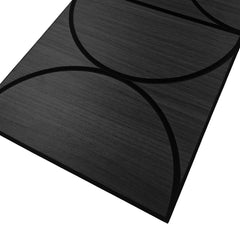 Halo Acoustic Wall Panels Black Oak 120cm x 30cm UK Pack of 4 by Solid Furniture UK, self adhesive acoustic wall panels for feature walls and interiors